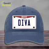 Diva Ohio Novelty License Plate Hat Unconstructed Cotton / Navy