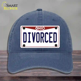 Divorced Ohio Novelty License Plate Hat Unconstructed Cotton / Navy