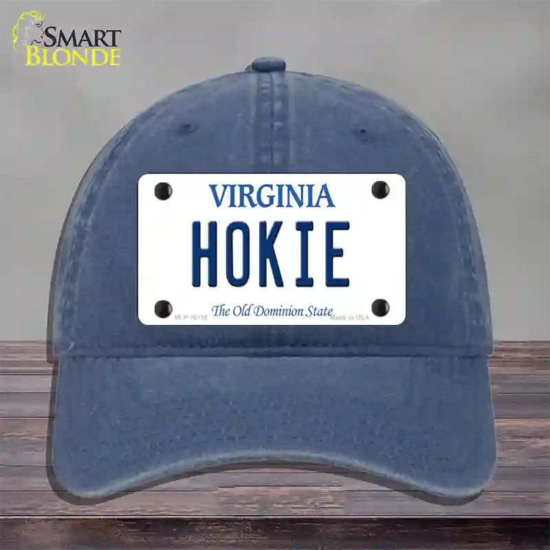 Hokie Virginia Novelty License Plate Hat Unconstructed Cotton / Navy