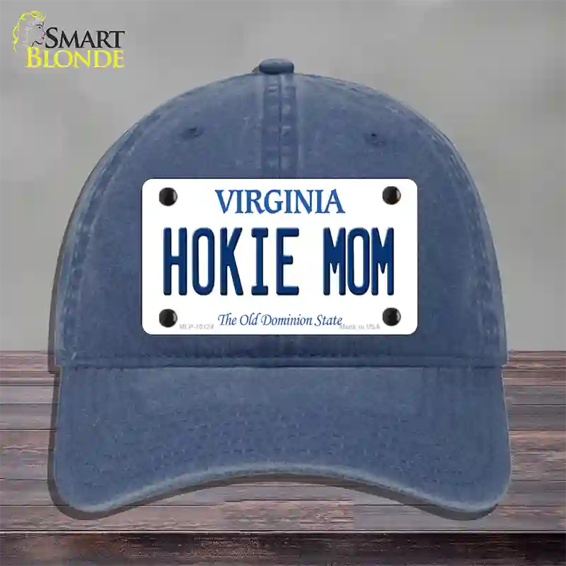 Hokie Mom Virginia Novelty License Plate Hat Unconstructed Cotton / Navy