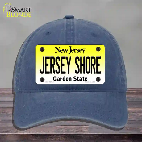 Jersey Shore New Jersey Novelty License Plate Hat Unconstructed Cotton / Navy