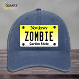 Zombie New Jersey Novelty License Plate Hat Unconstructed Cotton / Navy