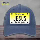 Jesus New Jersey Novelty License Plate Hat Unconstructed Cotton / Navy