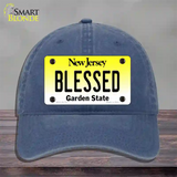 Blessed New Jersey Novelty License Plate Hat Unconstructed Cotton / Navy