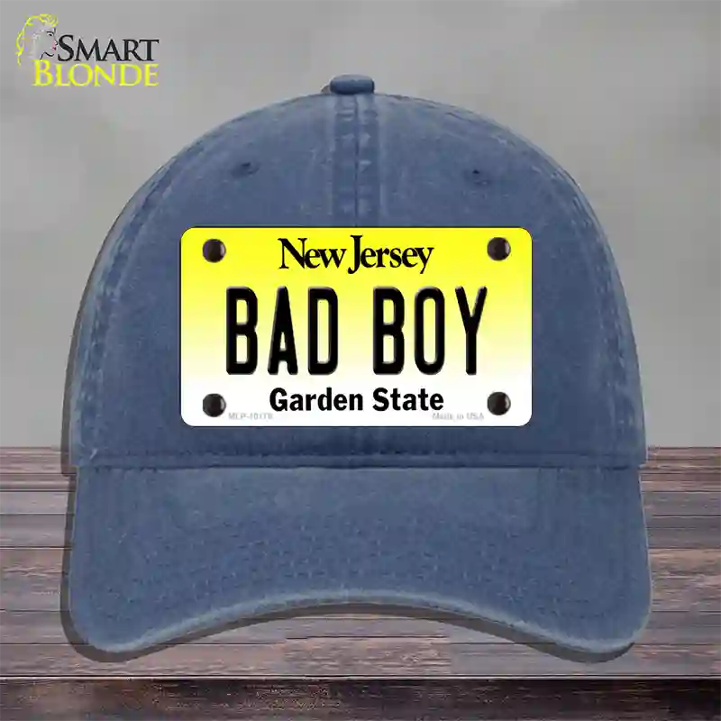 Bad Boy New Jersey Novelty License Plate Hat Unconstructed Cotton / Navy