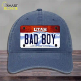 Bad Boy Utah Novelty License Plate Hat Unconstructed Cotton / Navy