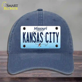 Kansas City Missouri Novelty License Plate Hat Unconstructed Cotton / Navy