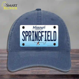 Springfield Missouri Novelty License Plate Hat Unconstructed Cotton / Navy