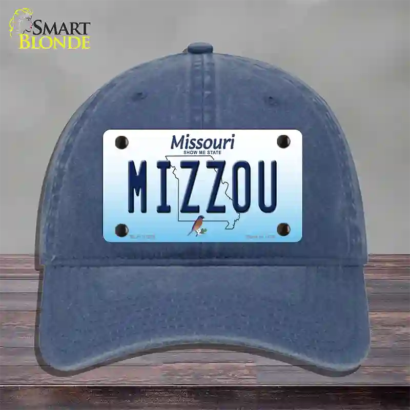 Mizzou Missouri Novelty License Plate Hat Unconstructed Cotton / Navy