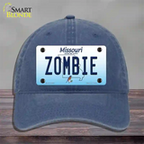 Zombie Missouri Novelty License Plate Hat Unconstructed Cotton / Navy