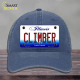 Climber Illinois Novelty License Plate Hat Unconstructed Cotton / Navy