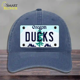 Ducks Oregon Novelty License Plate Hat Unconstructed Cotton / Navy