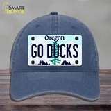 Go Ducks Oregon Novelty License Plate Hat Unconstructed Cotton / Navy