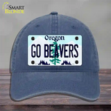 Go Beavers Oregon Novelty License Plate Hat Unconstructed Cotton / Navy