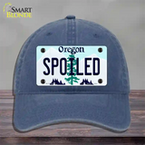 Spoiled Oregon Novelty License Plate Hat Unconstructed Cotton / Navy