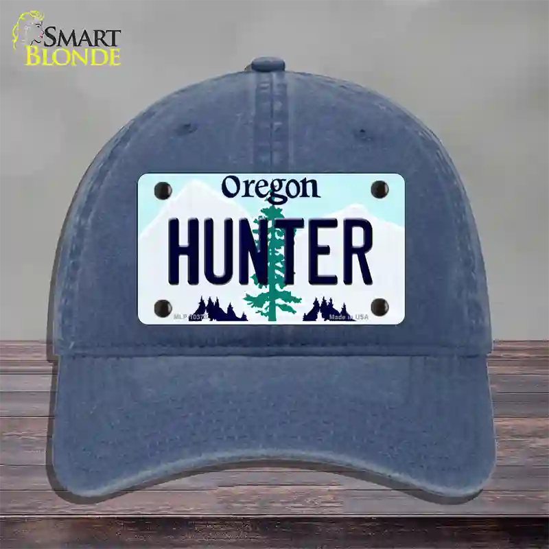 Hunter Oregon Novelty License Plate Hat Unconstructed Cotton / Navy