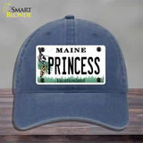 Princess Maine Novelty License Plate Hat Unconstructed Cotton / Navy