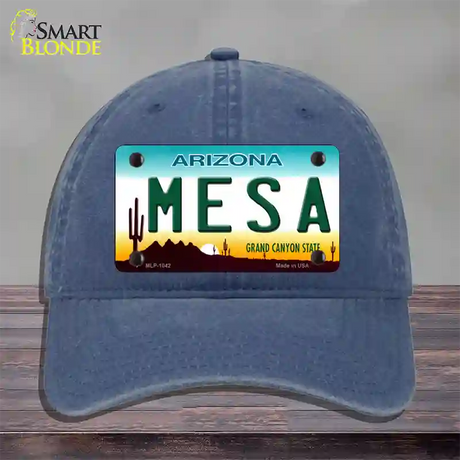 Mesa Arizona Novelty License Plate Hat Unconstructed Cotton / Navy