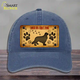 Cavalier King Charles Spaniel Novelty License Plate Hat Unconstructed Cotton / Navy