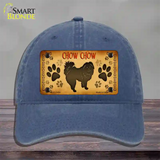 Chow Chow Novelty License Plate Hat Unconstructed Cotton / Navy