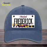 Frederick Maryland Novelty License Plate Hat Unconstructed Cotton / Navy