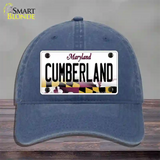 Cumberland Maryland Novelty License Plate Hat Unconstructed Cotton / Navy