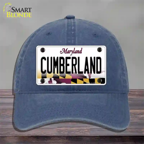 Cumberland Maryland Novelty License Plate Hat Unconstructed Cotton / Navy