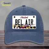 Bel Air Maryland Novelty License Plate Hat Unconstructed Cotton / Navy