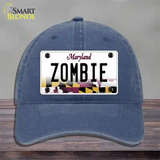 Zombie Maryland Novelty License Plate Hat Unconstructed Cotton / Navy