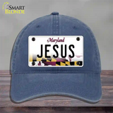 Jesus Maryland Novelty License Plate Hat Unconstructed Cotton / Navy