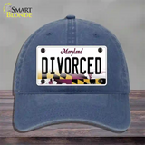 Divorced Maryland Novelty License Plate Hat Unconstructed Cotton / Navy