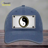 Yin And Yang Novelty License Plate Hat Unconstructed Cotton / Navy