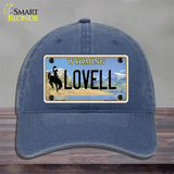 Lovell Wyoming Novelty License Plate Hat Unconstructed Cotton / Navy