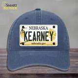 Kearney Nebraska Novelty License Plate Hat Unconstructed Cotton / Navy