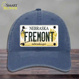 Fremont Nebraska Novelty License Plate Hat Unconstructed Cotton / Navy