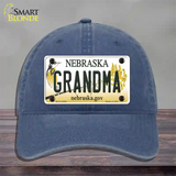 Grandma Nebraska Novelty License Plate Hat Unconstructed Cotton / Navy