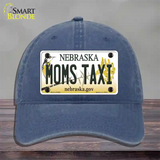 Moms Taxi Nebraska Novelty License Plate Hat Unconstructed Cotton / Navy