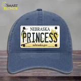 Princess Nebraska Novelty License Plate Hat Unconstructed Cotton / Navy