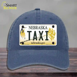 Taxi Nebraska Novelty License Plate Hat Unconstructed Cotton / Navy