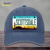 Scottsdale Arizona Novelty License Plate Hat Unconstructed Cotton / Navy