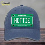 Hottie Vermont Novelty License Plate Hat Unconstructed Cotton / Navy