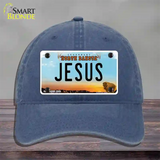 Jesus North Dakota Novelty License Plate Hat Unconstructed Cotton / Navy