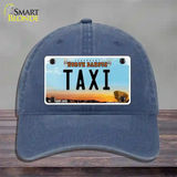 Taxi North Dakota Novelty License Plate Hat Unconstructed Cotton / Navy