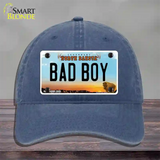 Bad Boy North Dakota Novelty License Plate Hat Unconstructed Cotton / Navy