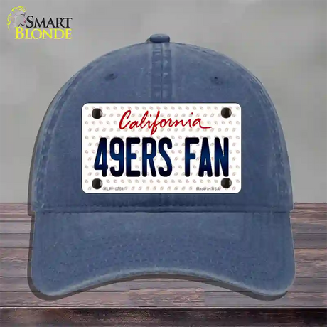 49ERS Fan California Novelty License Plate Hat Unconstructed Cotton / Navy