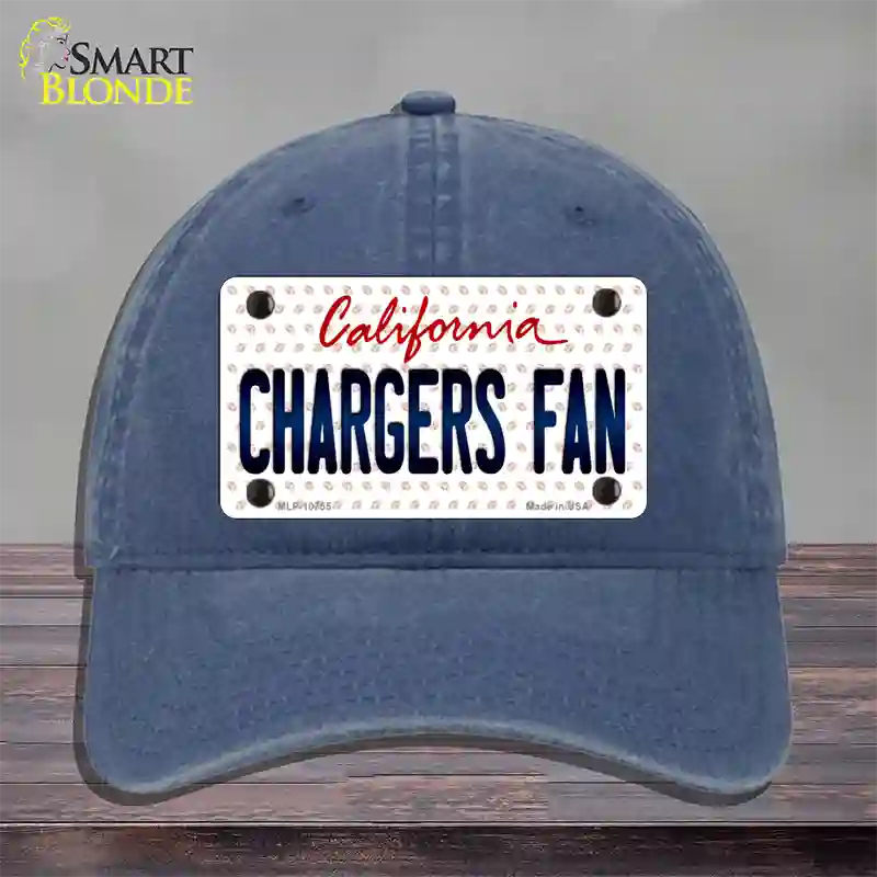 Chargers Fan California Novelty License Plate Hat Unconstructed Cotton / Navy