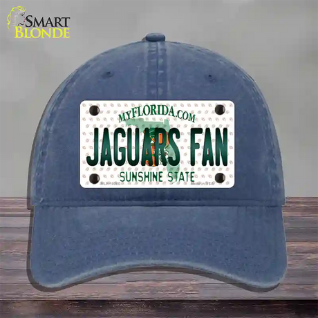 Jaguars Fan Florida Novelty License Plate Hat Unconstructed Cotton / Navy