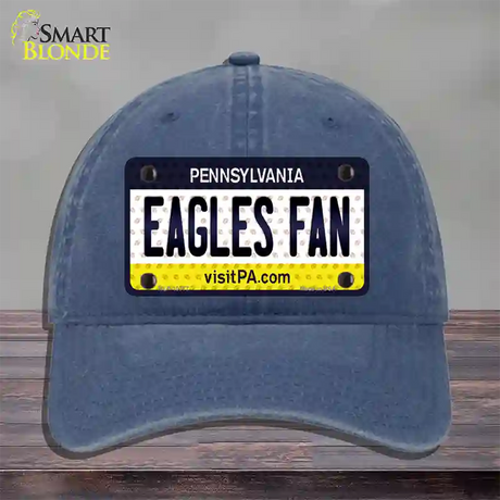 Eagles Fan Pennsylvania Novelty License Plate Hat Unconstructed Cotton / Navy