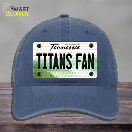 Titans Fan Tennessee Novelty License Plate Hat Unconstructed Cotton / Navy