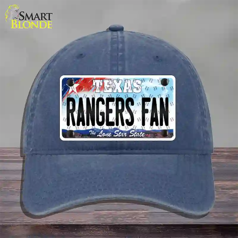 Rangers Fan Texas Novelty License Plate Hat Unconstructed Cotton / Navy